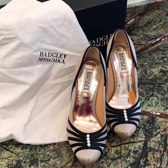 Badgley Mischka Shoes - Make an offer! Pearl Detail Badgley Mischka Heels